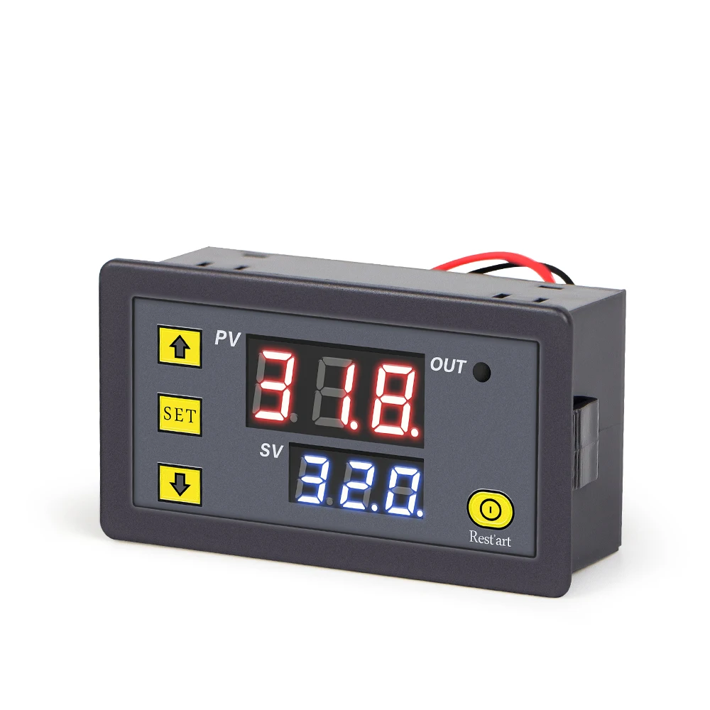 디지털 온도 조절기, 가열 냉각 제어 온도 조절기, 온도조절기 조절기, W3230, 12V, 24V, 220V