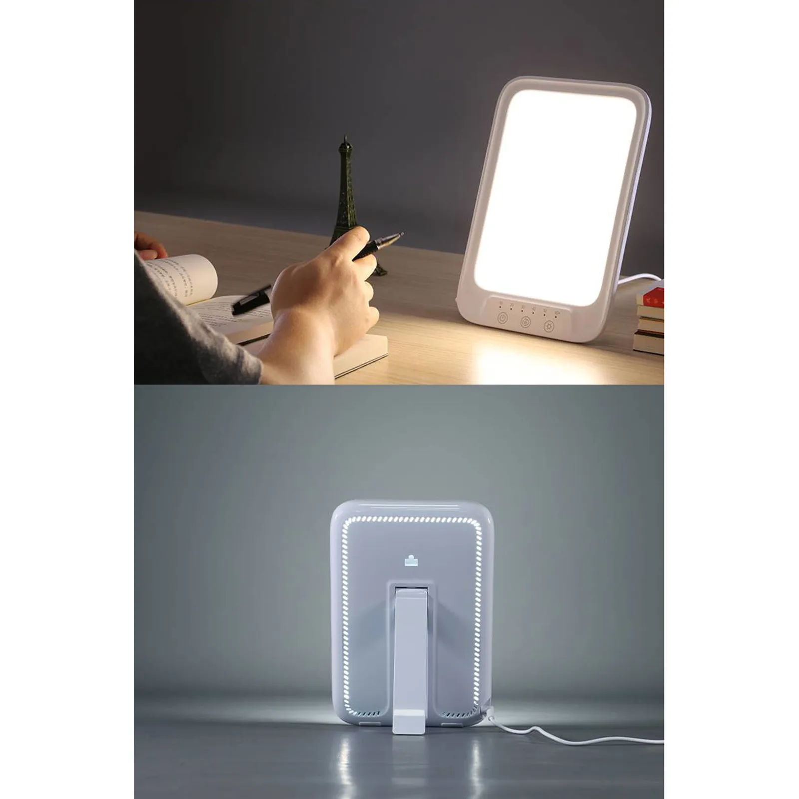 LED Daylight Lamp 20000 Lux Cool & Warm Light Therapy Lamp Against