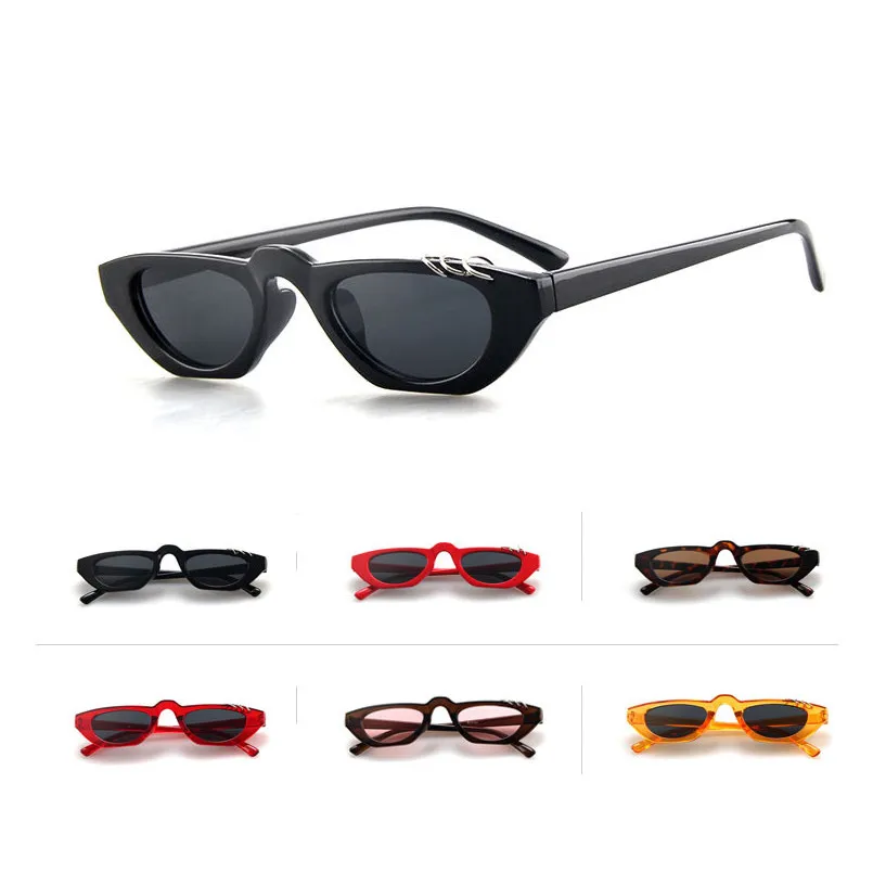 

FOENIXSONG Fashion Sunglasses for Women Chic Cat Eye Sun Glasses Small Narrow UV400 Vintage Eyewear Retro 2023 Eyeglasses