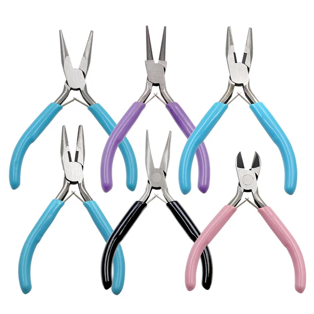 Small Pliers Stainless Steel Tong Head Jewelry Pliers Making Tool DIY Multi-purpose Tool Pliers Round Needle Nose Pliers Parts 3