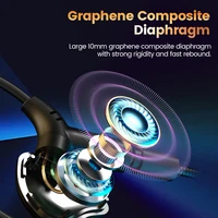 Type C Wired Headphones Gaming Earphones USB-C Handsfree Pluggable Microphone Earbuds 3.5mm Cable Headset Gamer For Phone Tablet 2