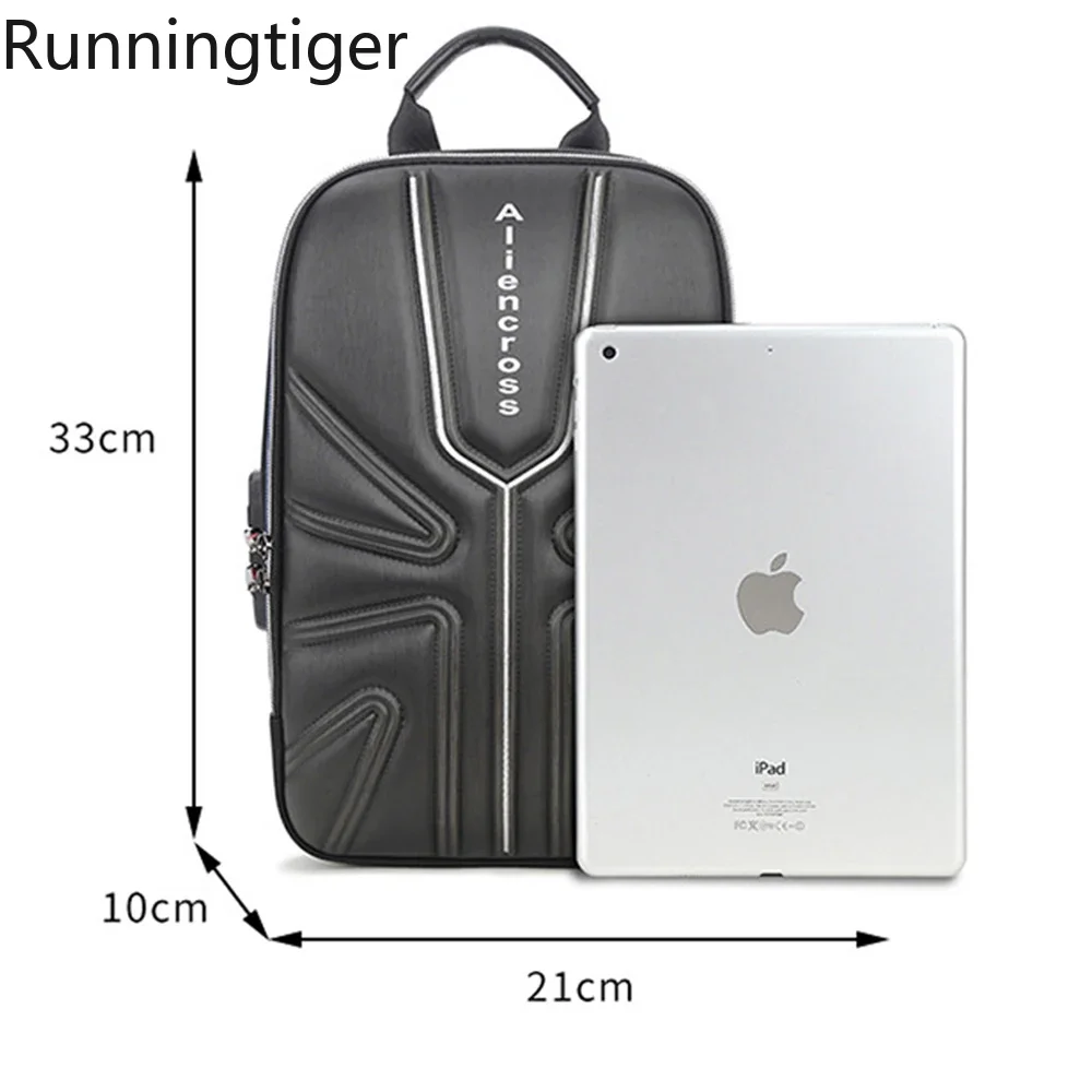 حقيبة كتف رجالية متعددة الوظائف مضادة للسرقة، بتصم...