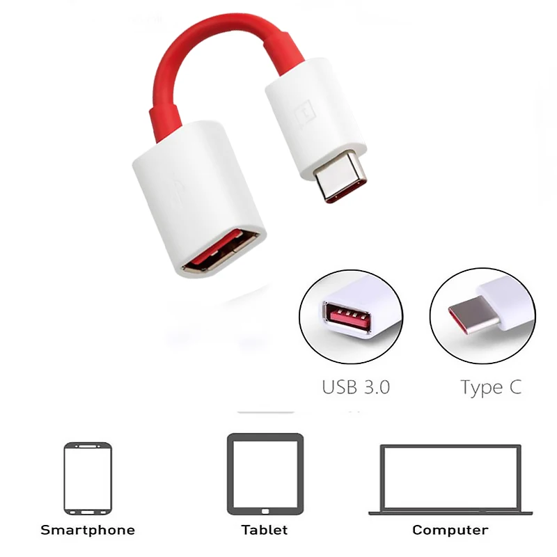 Bot kravle aspekt Oneplus Type-C OTG Cable Original Usb A To Usb C Cabo OTG Tipo C Support U  Disk For Nord N200 5g 9 Pro 9r 8t+ 5g 8 7t With Box