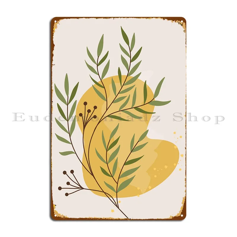 

Colorful Botanical Plant Metal Plaque Kitchen Kitchen Cinema Party Printing Tin Sign Poster