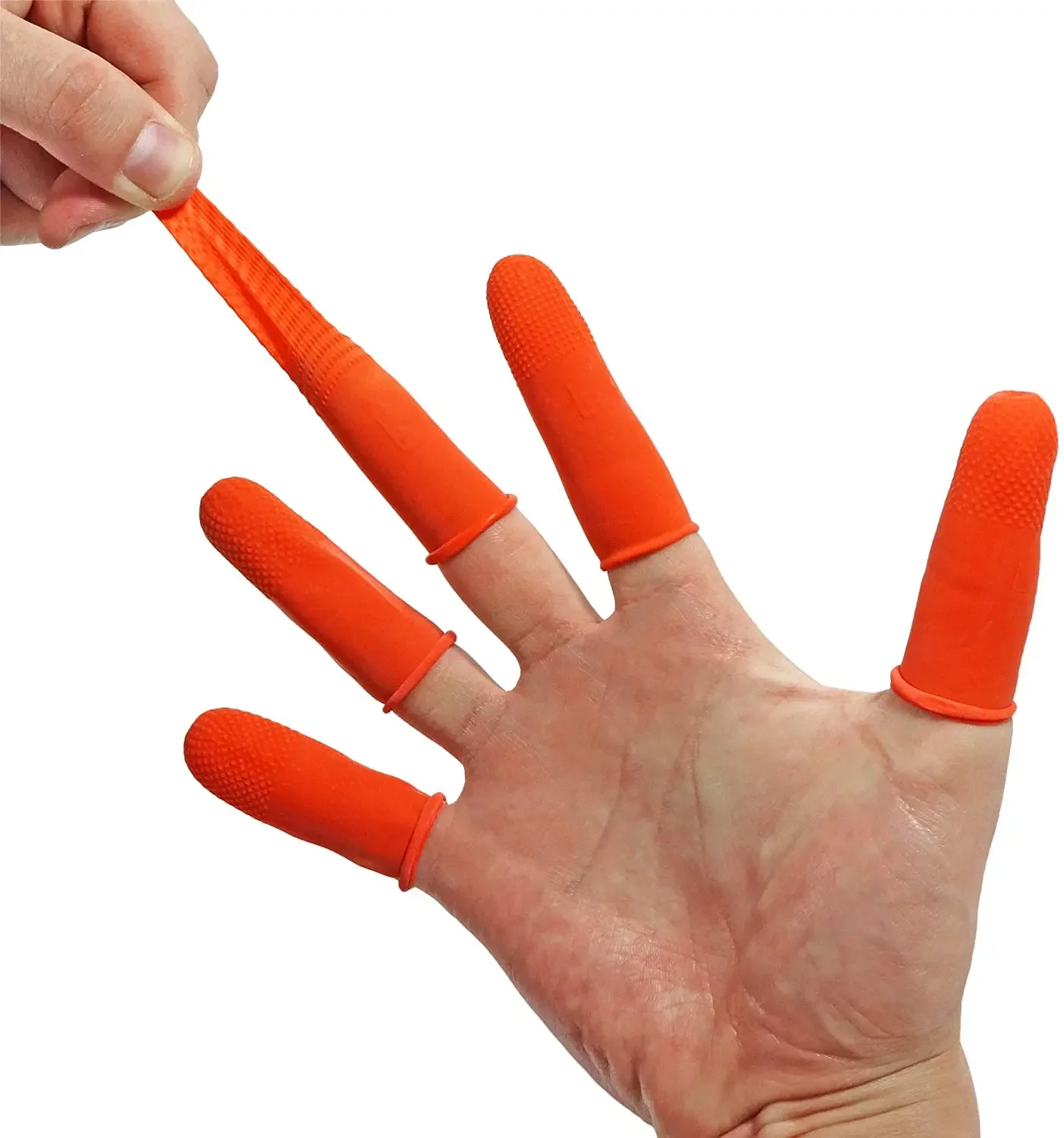 Disposable Latex Finger Cots Rubber Fingertip Anti-Slip Anti-Static Protective Finger Glove For Electronic Repair Jewelry 100pcs finger protector finger guard