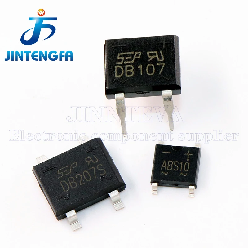 20PCS DB107 DB207 DB107S DB207S DIP SMD 4Pin SMT 1A 2A 1000V 1KV SINGLE PHASE GLASS PASSIVATED BRIDGE RECTIFIERS