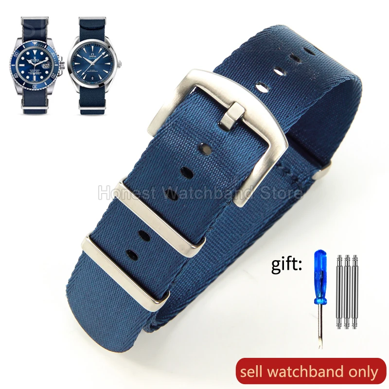 Vibrant Multi-Color Nylon Watch Strap - 20/22mm, Airy & Odor-Resistant