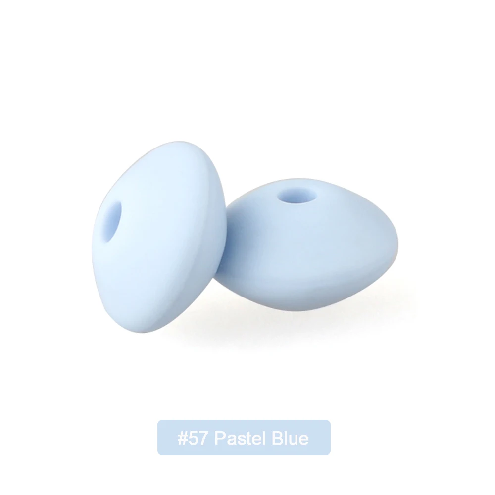 Silicone Lentil Beads for Jewelry Making - DIY Beaded Crafts & Accessories, BPA Free