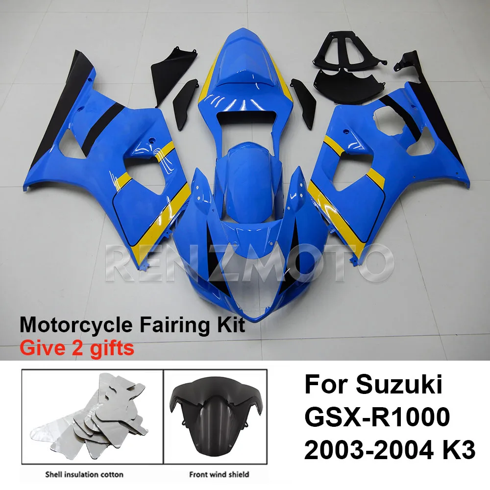 

For Suzuki GSX-R1000 2003-2004 K3 Fairing Motorcycle Set Body Kit Decoration Plastic Guard Plate Accessories Shell S1003-119a