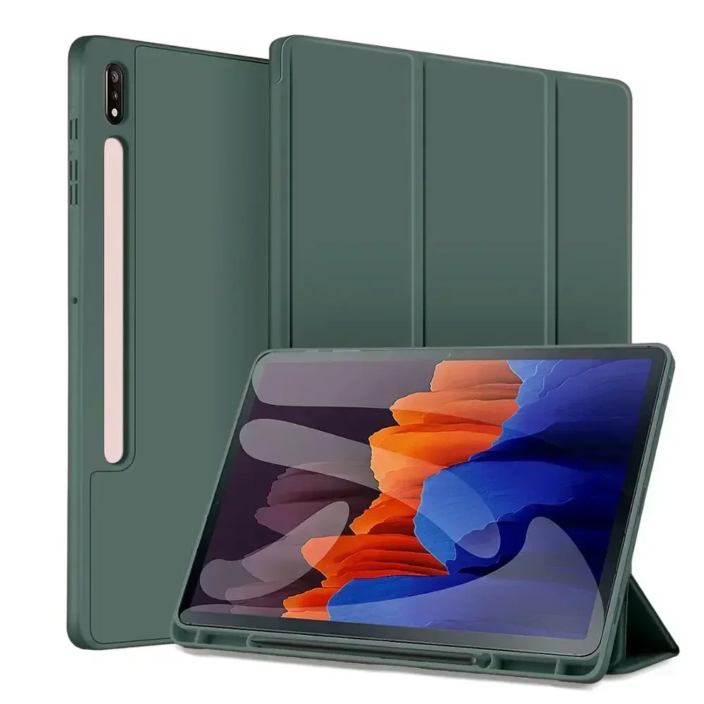 Enhanced Protective Tablet Case with Pencil Holder and Adjustable Stand - Fits Various Galaxy Tab Models
