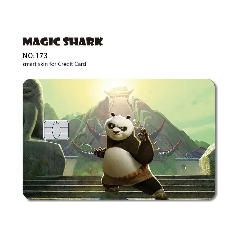 thumbnail image 1 of Bonita funda de piel con adhesivo de PVC mate con forma de pato, ratón y panda para tarjetas de crédito, tarjetas de débito, pequeñas y grandes, sin chip HT12, 1 of 5