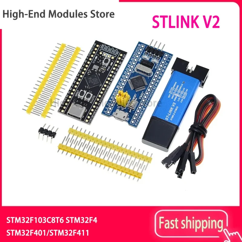 Muslimmuslimb Arm Stm32 Scheda Di Sviluppo Del Sistema Minimo Stm32F401 Stm32F411 St-Link V2 Download Programmatore