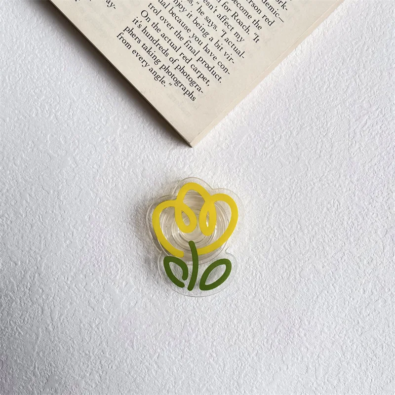 Tulip Flowers Folding Mobile Phone Grip and Stand with Expanding Bracket