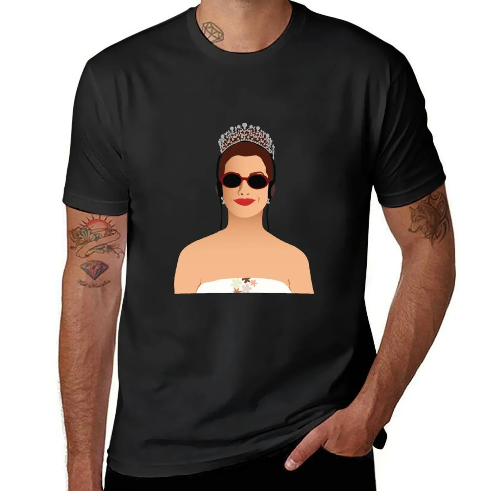 

Princess Mia T-Shirt korean fashion heavyweights quick-drying T-shirt men