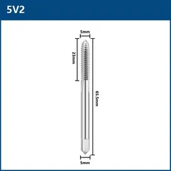 Premium Quality Tire Valve Thread Tap - Right Cutting, Straight Fluted Hand Tool (5V2)