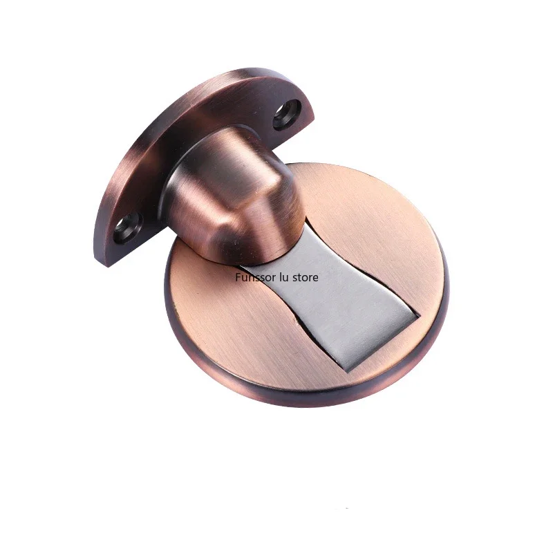 Magnet Door Stops 1pc Magnetic Door Stopper Non-punch Six Colors Available Holder Hidden Doorstop Furniture Hardware