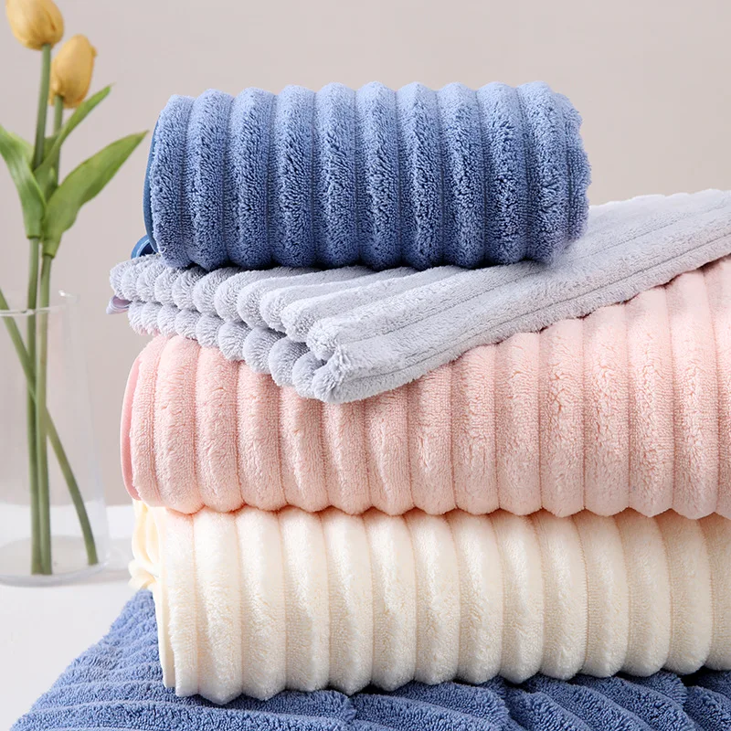 Large Thick Coral Fleece Multipurpose Quick-Dry Bath Towel