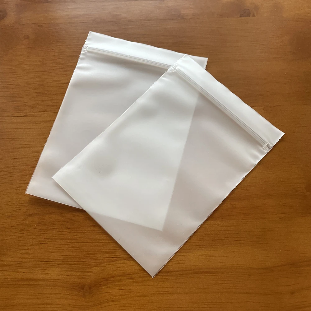 반투명 실리콘 도장 가방, 재사용 가능한 지퍼 락, 방수 및 방진, 사무용품 포장, 집락 가방