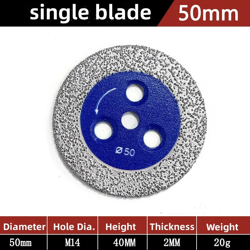 Diamond Saw Blade 50mm for Cutting and Grinding Granite, Marble, and Ceramic Tiles