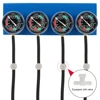 Motorcycle Fuel Carburetor Synchronizer Synchronizer Tool with Hose For 4 Cylinder Engines Machines Vacuum Balancer Gauge 2