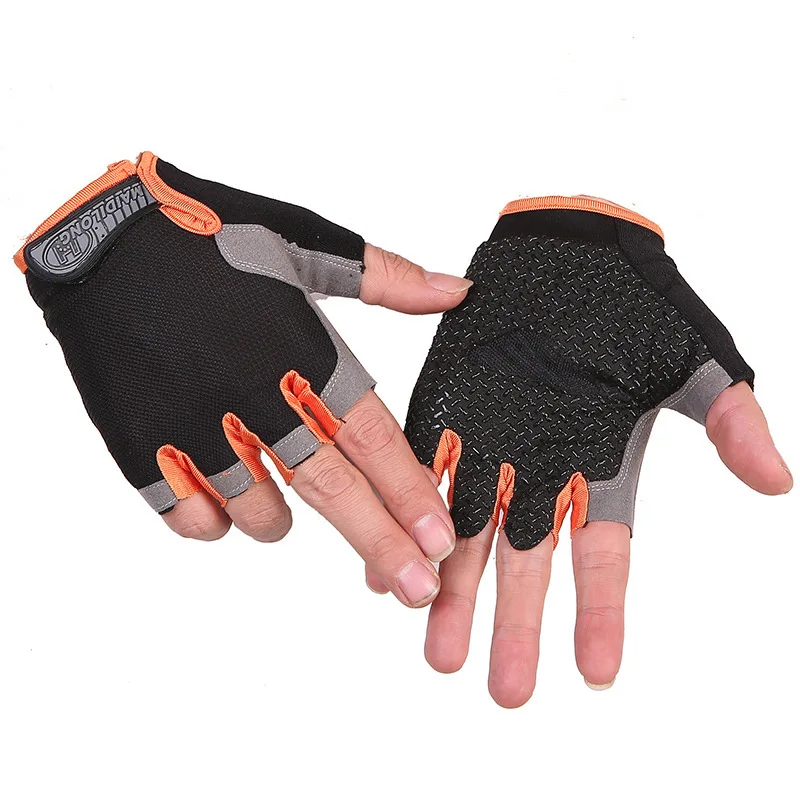 Half Finger Outdoor Cycling Anti Slip Anti Sweat Men Women Half Finger Gloves Breathable Anti Shock Sports Gloves 5