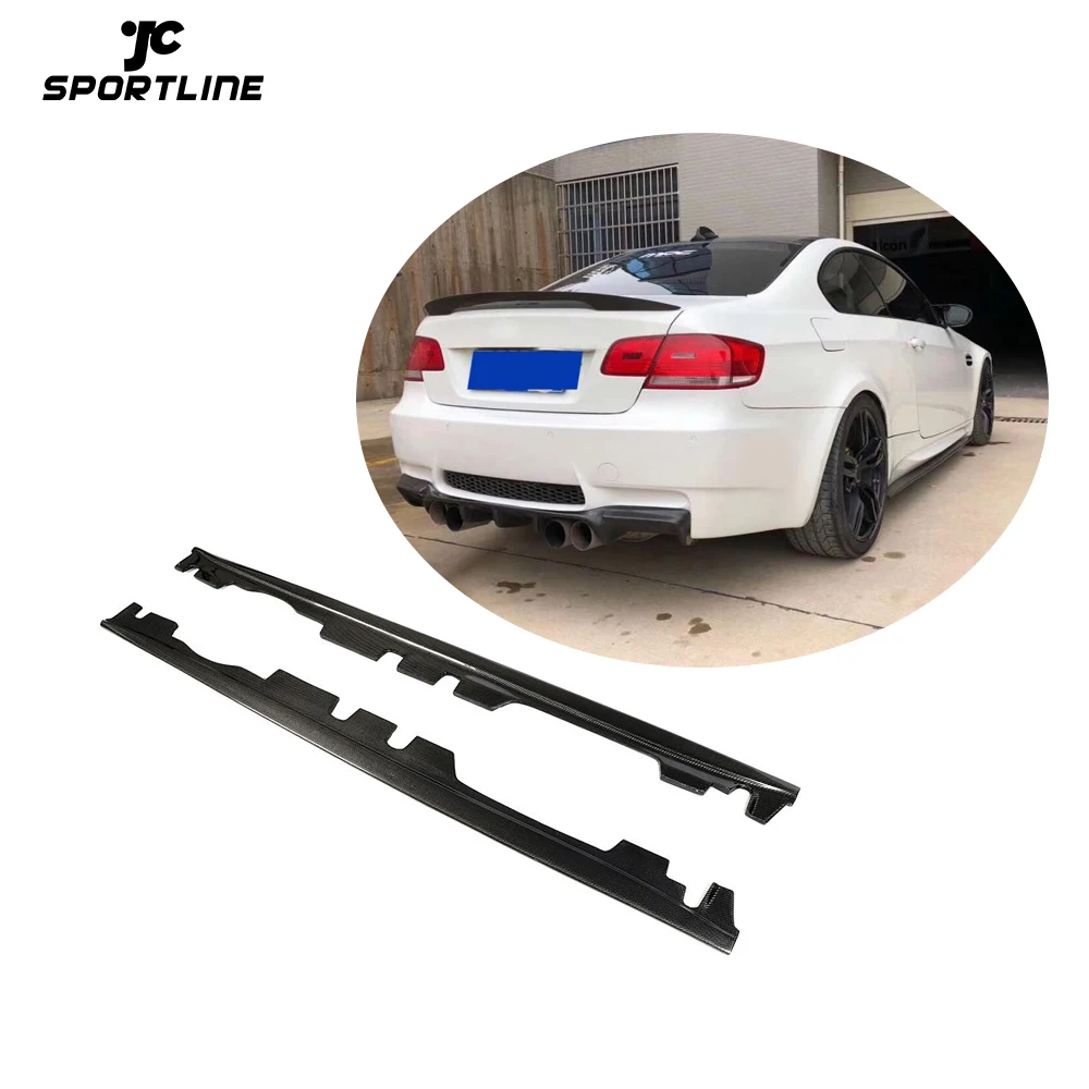 

JCSportline углеродное волокно E92 M3 боковые юбки для BMW E92 E93 M3 2-дверные 2008-2013