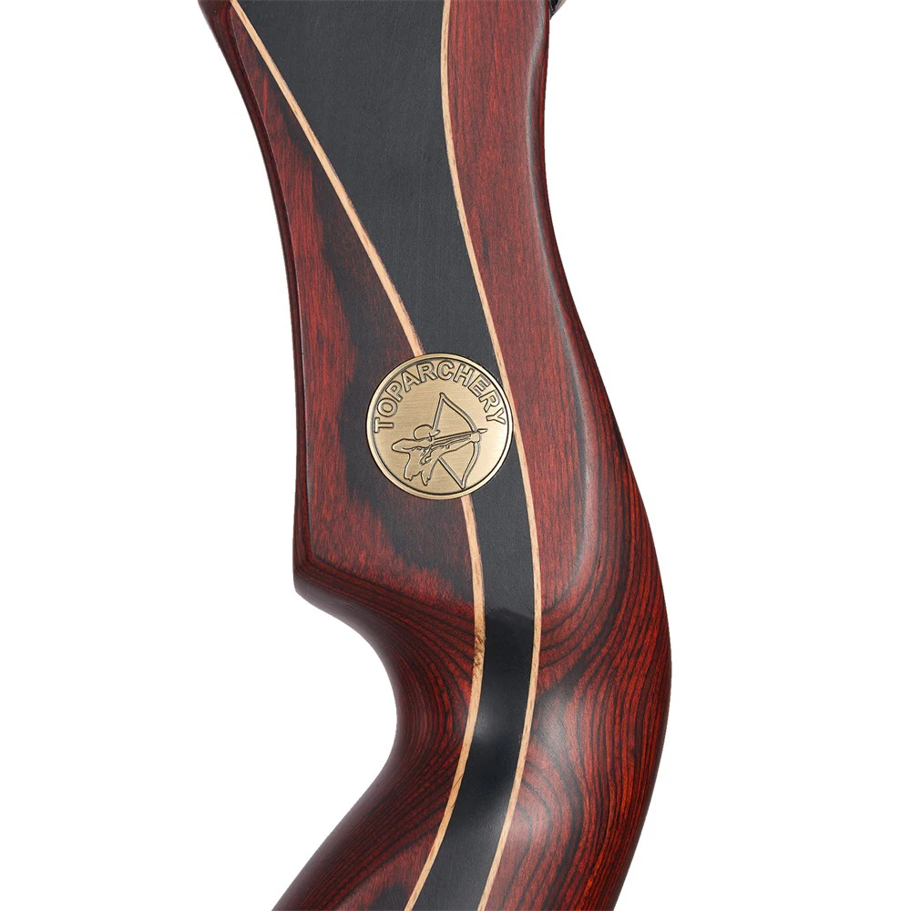 Toparchery Archery 60" Left/Right Wooden Hunting Bow,Traditional Laminated Longbow,Outdoor Shooting Hunting Recurve Bow Set Gift 5