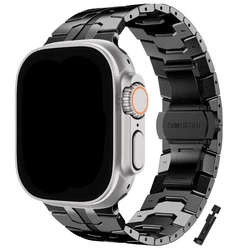 Premium Stainless Steel Watch Band - Elegant Metal Bracelet Design - 38 40 41 - S11 10 42MM (Black)