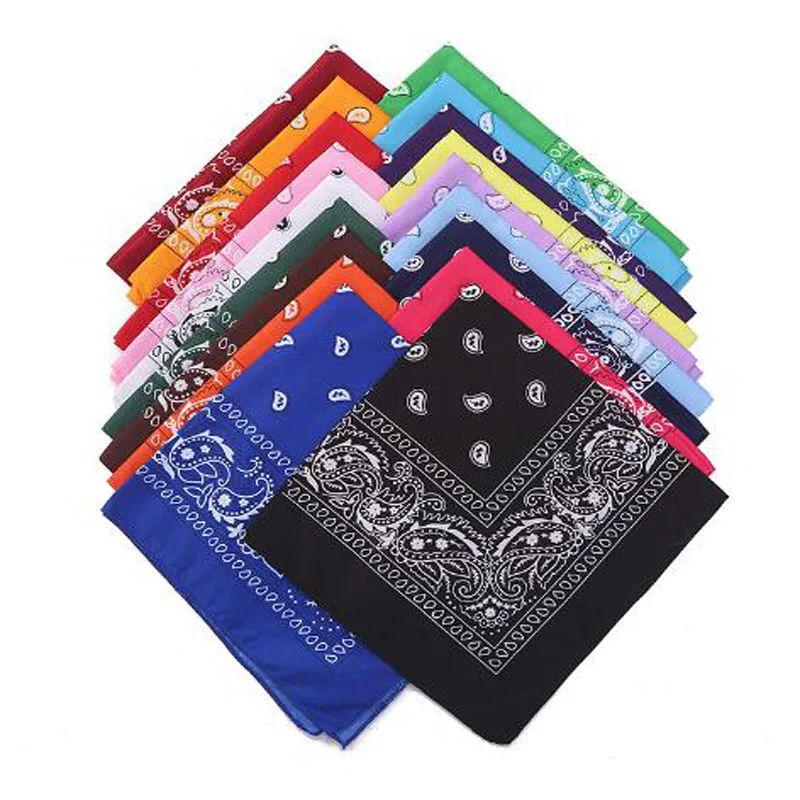 Bandana Men Women Hip Hop Printed Outdoor Headbands Band Wrist Wraps amoeba Scarves Christmas gift cotton headscarf women scarves