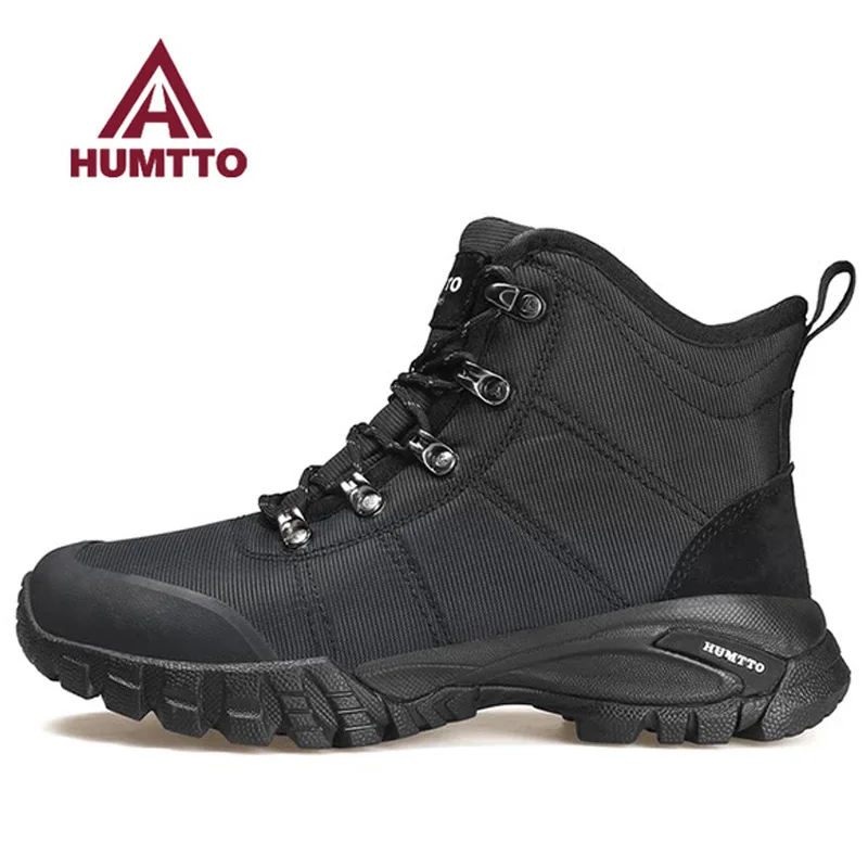 

HUMTTO Outdoor shoes men's high-top mountain climbing waterproof non-slip hiking shoes women's hunting boots trekking sneakers