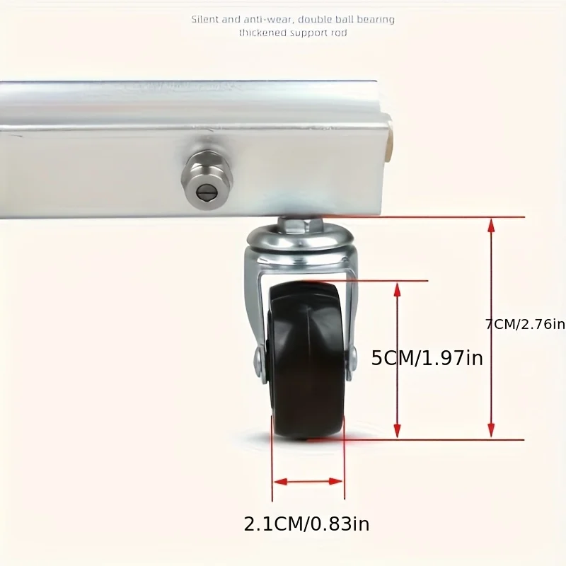언더캐리지 압력 세척기 부착물, 65cm 4000psi 압력 세척기 워터 브룸(로드 1개 포함), 1/4 퀵 커넥터 다기능