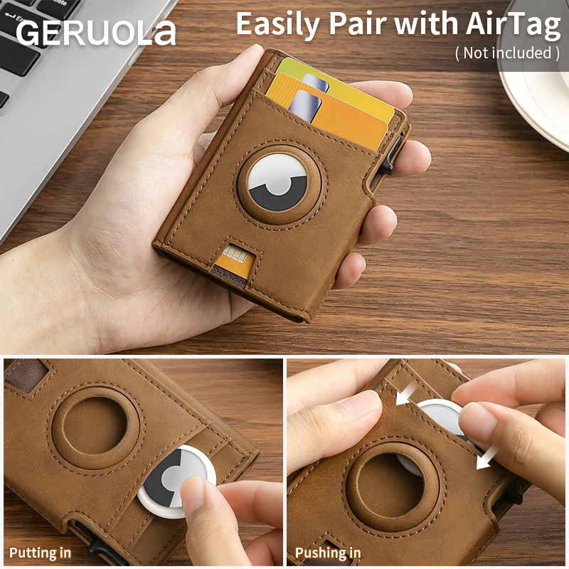 Enhanced Smart Wallet: Premium Locator with Integrated Storage Slot