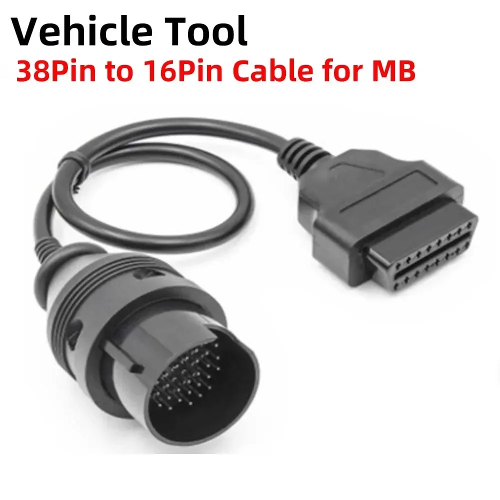 Adattatore Diagnostico Mb 38 Pin A 16 Pin Obd2 Obd Di Alta Qualità Per Connettore Mercedes 38 Pin Obd 38 Pin Per Benz 38 Pin Connect