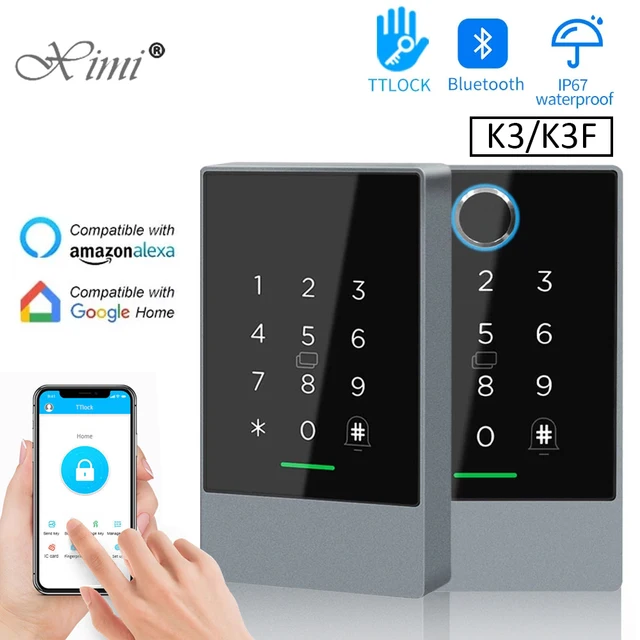 TTlock Smart Phone App Access Controller 13.56Mhz Rfid Door Access Control System Door Kit Ip67 Waterproof Reader Nfc G2 Gateway 1