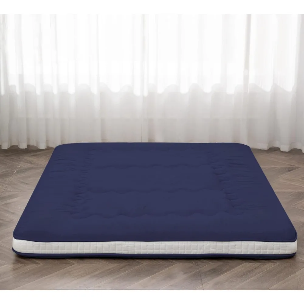 

Japanese Floor Futon Mattress Extra Thick Folding Roll Up Bed Topper Mat for Guest Fast delivery ,Clean and comfortable