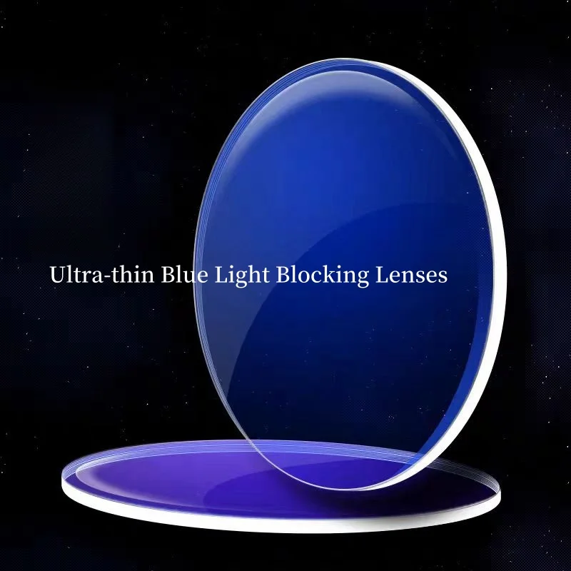 Prescription Glasses Lenses Blue Light Blocking Lenses 1.56/1.61/1.67/1.74 HD Myopia Hyperopia Office Computer Optical Prescription Lenses 1 Pair