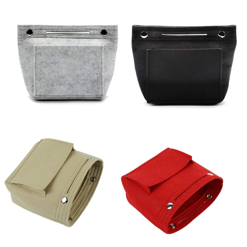 

Фетровая косметичка для макияжа с несколькими карманами, туалетные принадлежности для футляра, сумки, организации путешествий