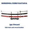 Roronoa Zoro Katana 3pc Toy Cosplay sword Anime Role-playing Weapons Sandai kitetsu  Wado Ichimonji  Enma Purple Halloween Gift 1