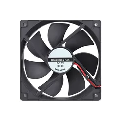 Universal 12cm Multi - Voltage USB/DC Brushless Cooling Fan for Computer Cases and Servers (12025 5V USB)