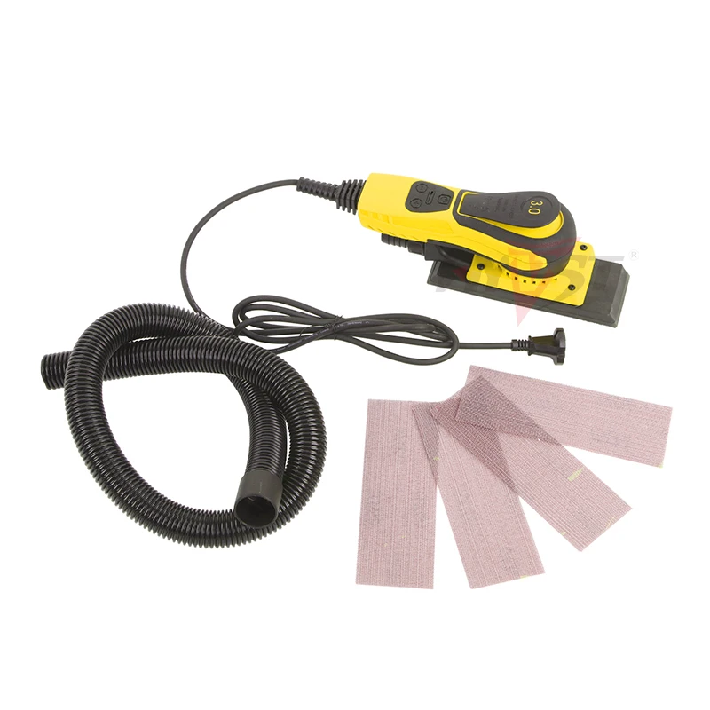 HYVST Electric Square Brushless Random Orbital Sander Corded concrete Orbital grinder for Woodworking Drywall Sanding Polishing electric polisher,electric orbital sander