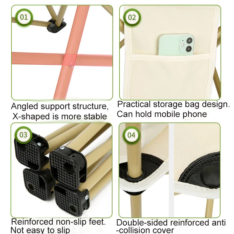 Description Picture 3 of item1PC Portable Fshing Stool Beach Chair Camping Picnic Chair Sketch chair outdoor Collapsible Stool Fishing Bench