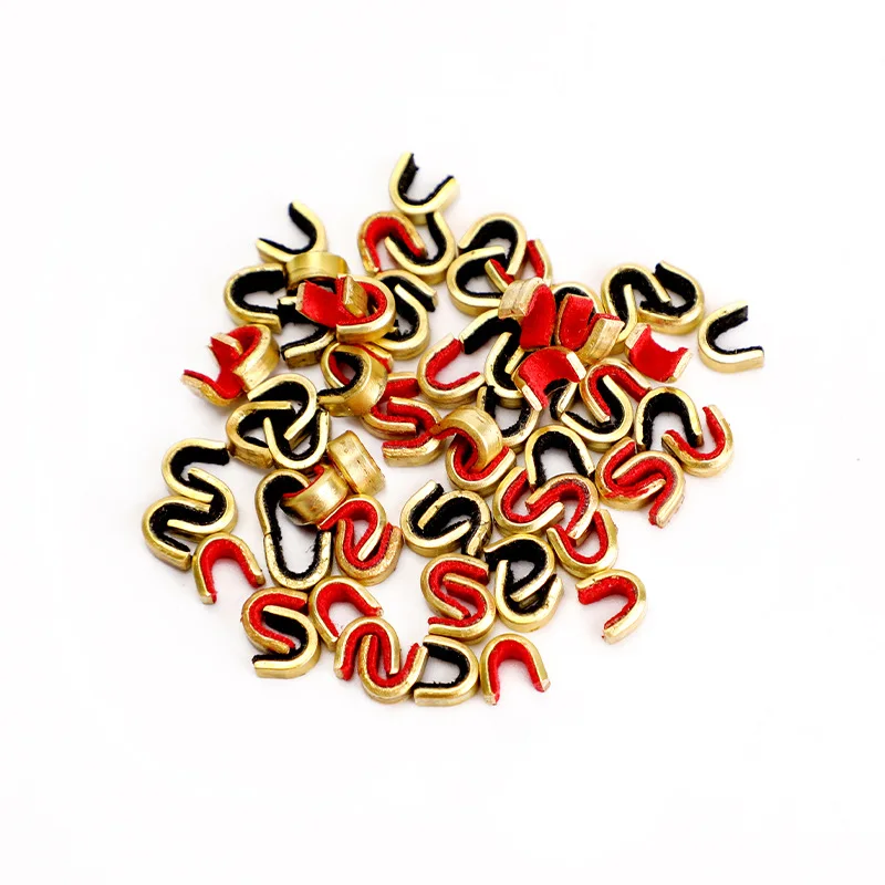 5pcs Archery Arrow Bow Strings Buckle Clip Copper Nocking Point Bow String Position tool Shooting Arrow Accessories archery bow string thread bowstring material archery bow string wax archery arrows archery arrow nocks