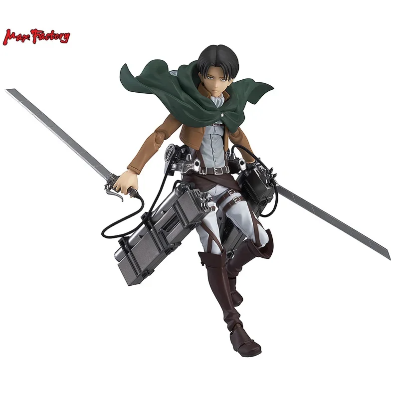

In Stock Max Factory Attack On Titan Levi Ackerman Genuine Original Anime Figure Model Toys Action Figures Collection Doll Pvc