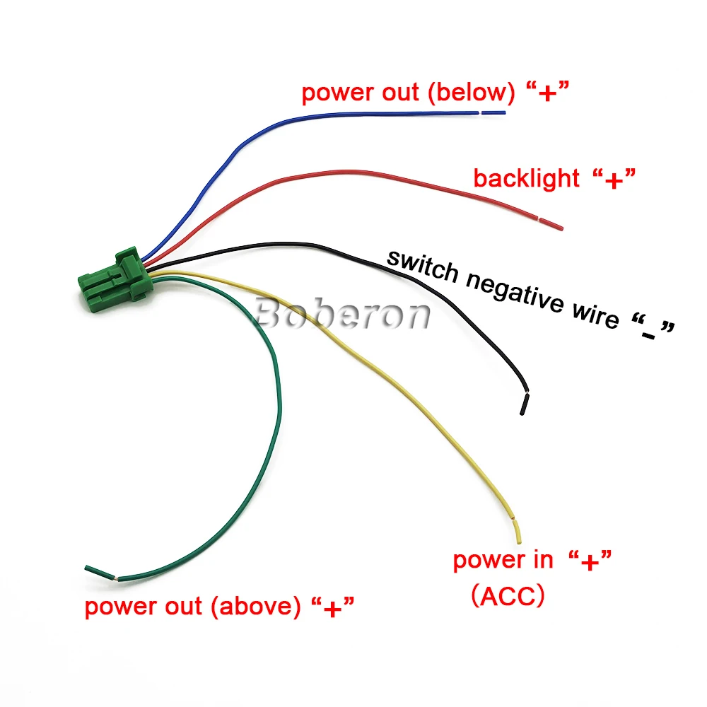 Shop Generic Red Light Dual Switch Car Front Rear Diff Lock Switch ...