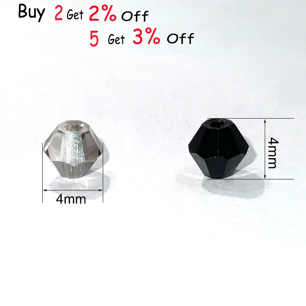 4mm 레드 bicone면 처리 크리스탈 유리 느슨한 스페이서 비즈 쥬얼리에 대한 많은 색상 DIY 팔찌 목걸이 만들기 도매