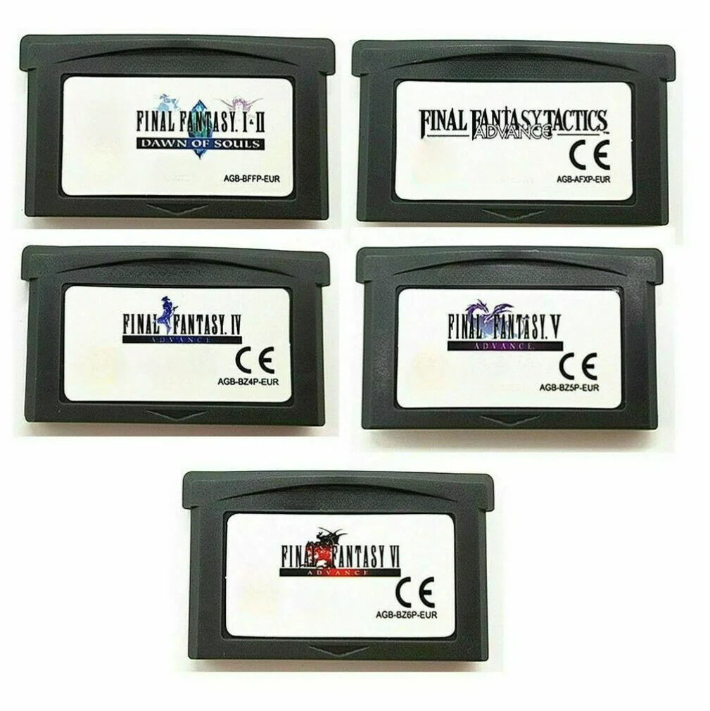 32bit FF Final Fantasy 1+2 4 5 6 TACTICS Cartridge Card for Advance GBA SP NDS NDSL English console tool Game Cartridge