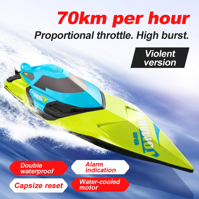 Bateau RC 70 km/h 2.4 GHz - Batterie Lithium 7.4V 800mAh