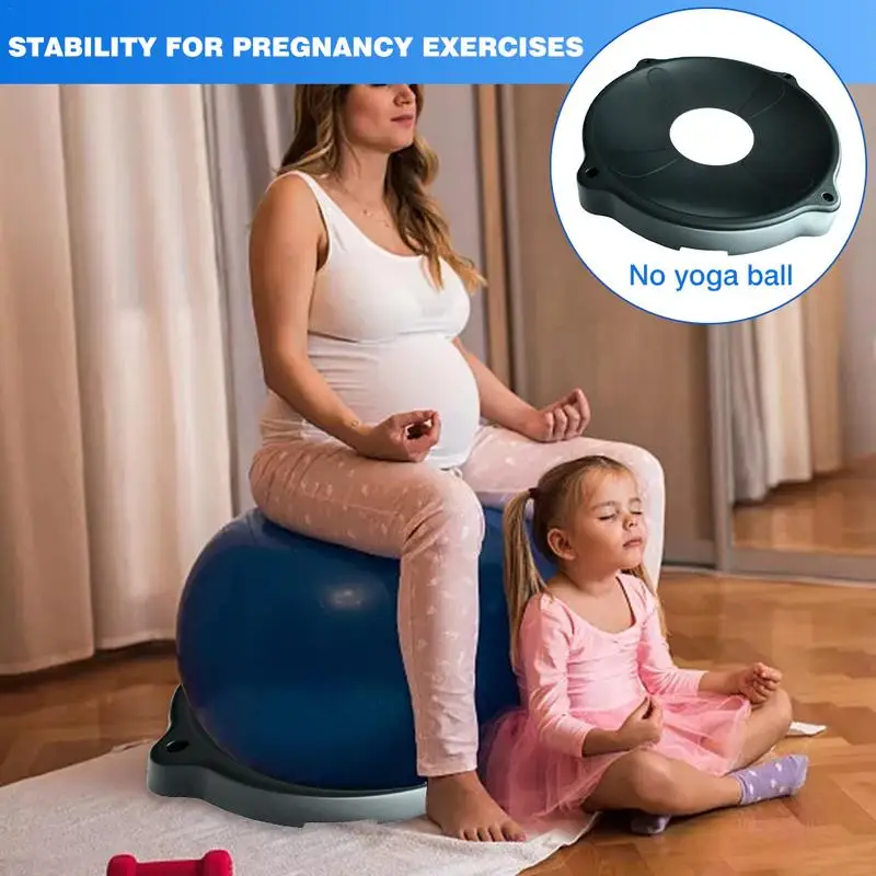 Yoga Ball Base Gymnastic Fitness Pilates Ball Base Balance Exercise Gym Fitness Yoga Indoor Training Fixed