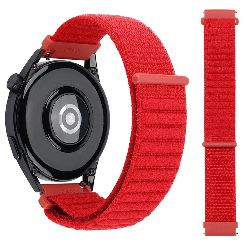 Nylon Loop Strap for Smartwatch - Adjustable 20mm/22mm Watchband