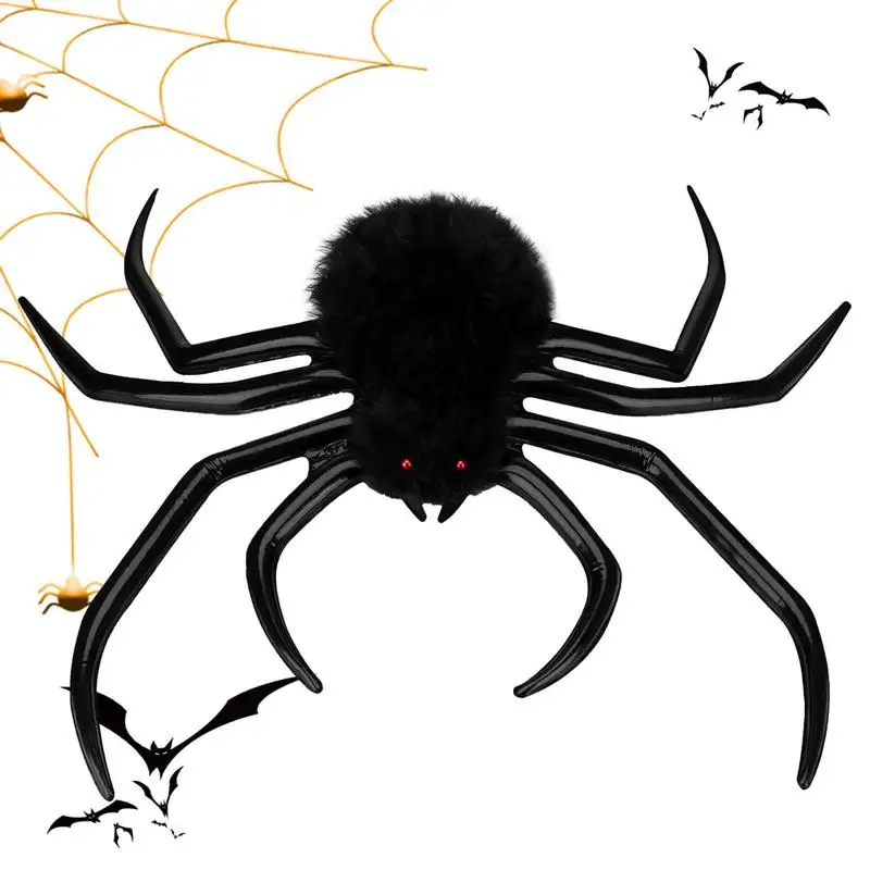 

Giant Spider Halloween Decorations Halloween Spider Prank Prop 45 Inch Realistic Fake Spider Scary Outdoor Party Supplies